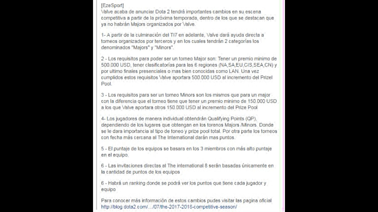 CAMBIOS EN LA ESCENA COMPETITIVA PROFESIONAL DE DOTA 2