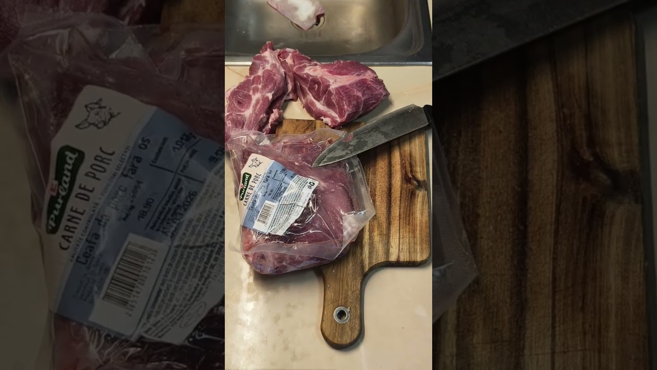 Pregătirea Ciolanului De Porc Si Ceafa Porc Pentru Congelator