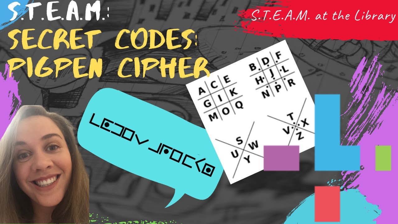 STEAM @ the Library: Secret Codes - Pigpen Cipher