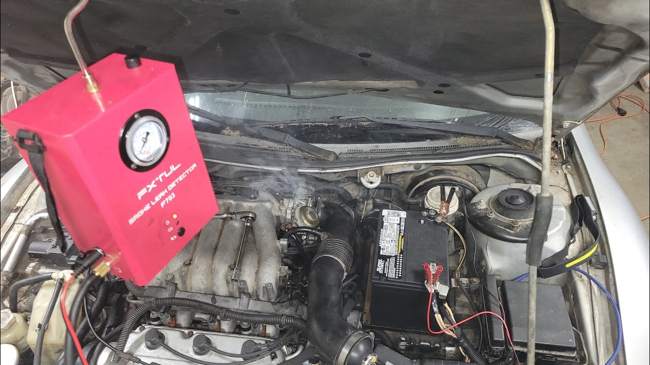 Mitsubishi Eclipse air leak / vacuum leak test & fix