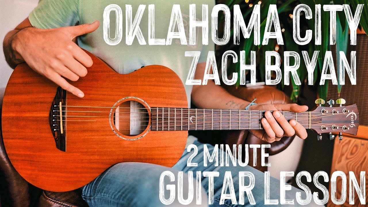 Oklahoma City Zach Bryan Guitar Tutorial // Oklahoma City Guitar Lesson 