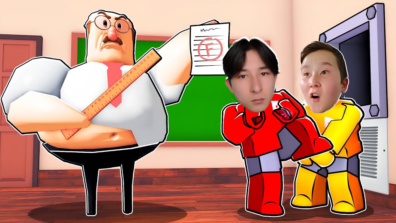 Robloxda Maktab O'qituvchisidan Ukam Bilan Qochamiz!