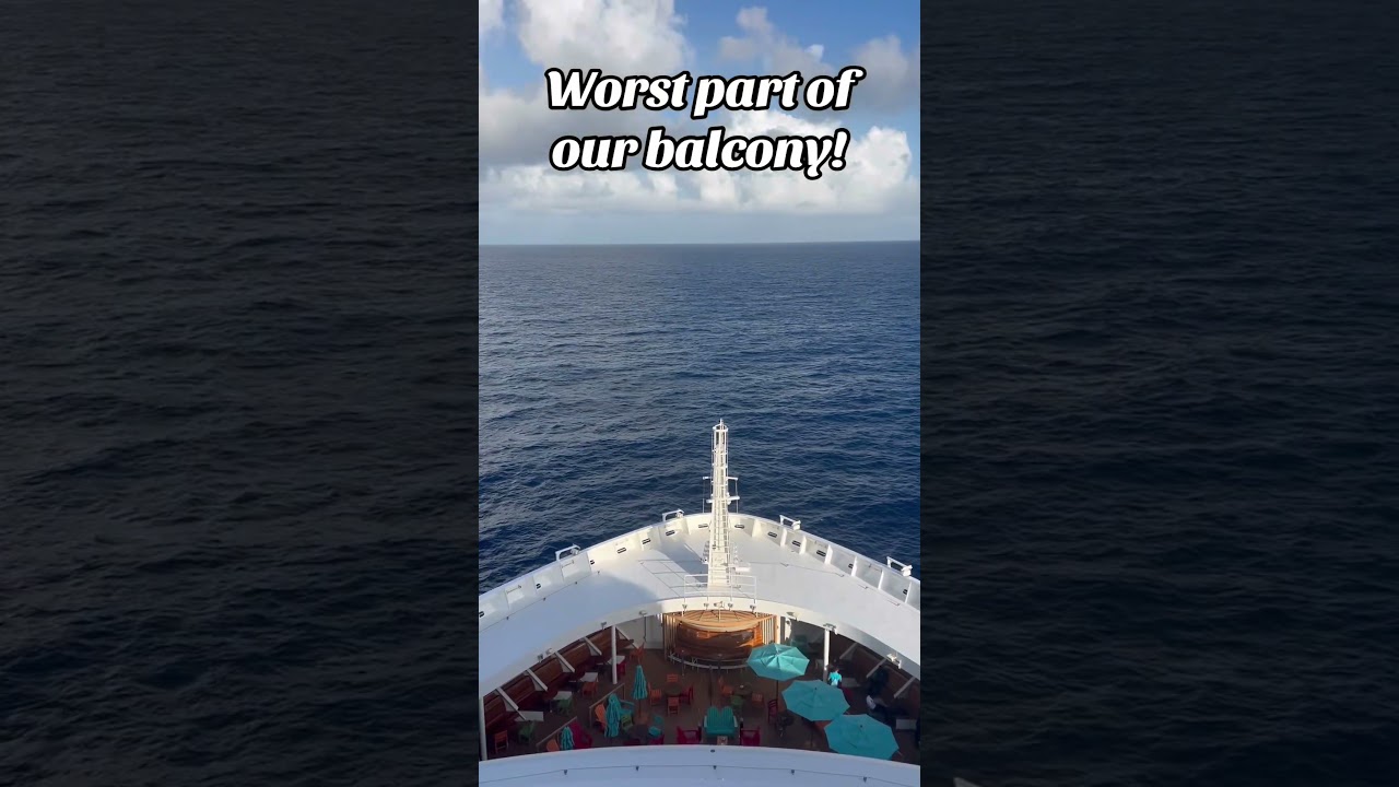Worst part of our Forward Extended Balcony on #carnivalcelebration #shorts #letscruise #balcony