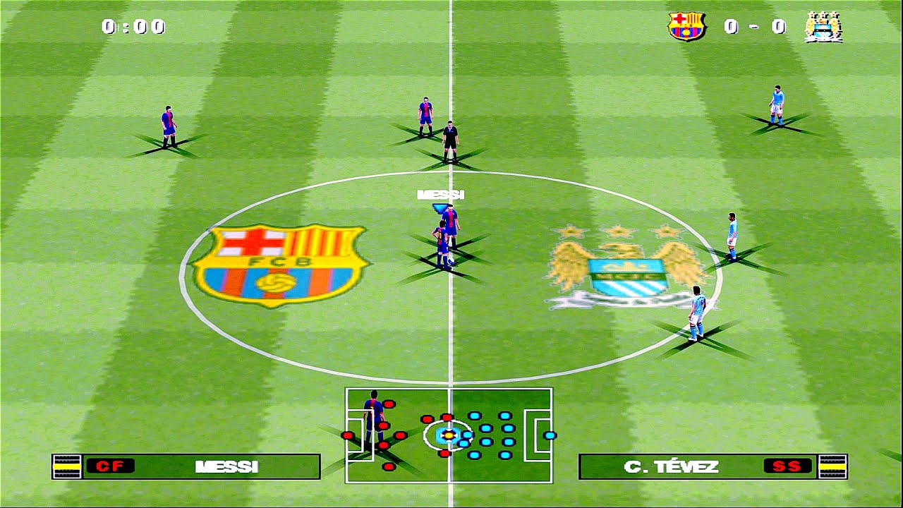 PES 2013 - Barcelona vs Manchester City | PS2