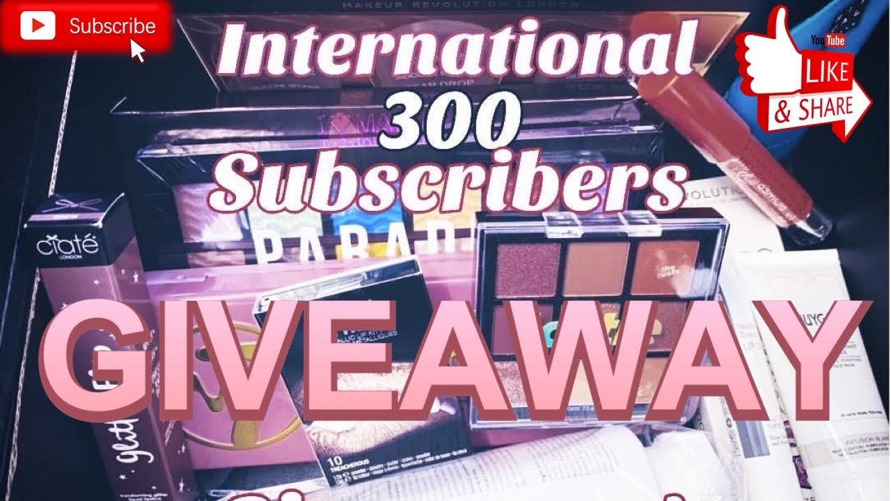 300 SUBSCRIBERS INTERNATIONAL GIVEAWAY *ENDED*