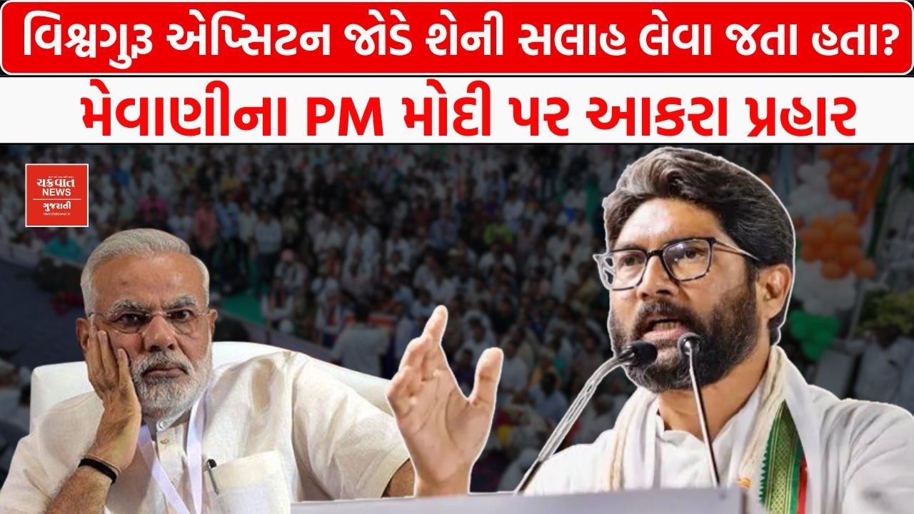 'વિશ્વગુરૂ Jeffrey Epstein પાસે શું સલાહો લેવા જતા?' Jignesh Mevani ના PM Modi પર ચાબખાં