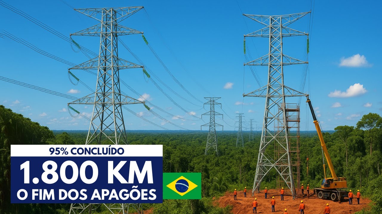 A Mega Obra que Vai SALVAR a Região Norte do Brasil dos Apagões