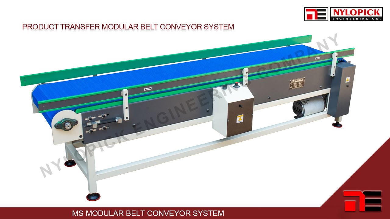 MS Modular Belt Conveyor System | Nylopick Engineering Company | Product Transfer Conveyor System