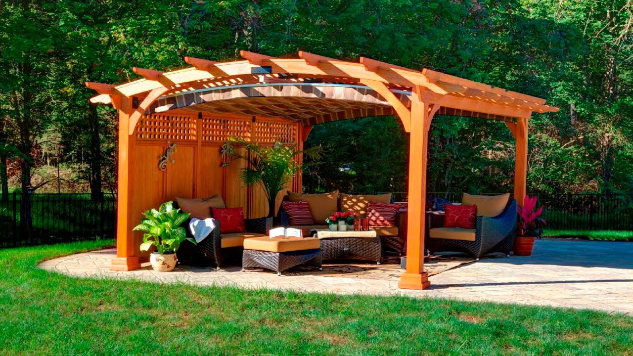 HOSUNG WPC Pergola - Wood Plastic Composite Pergola, Installations, Applications