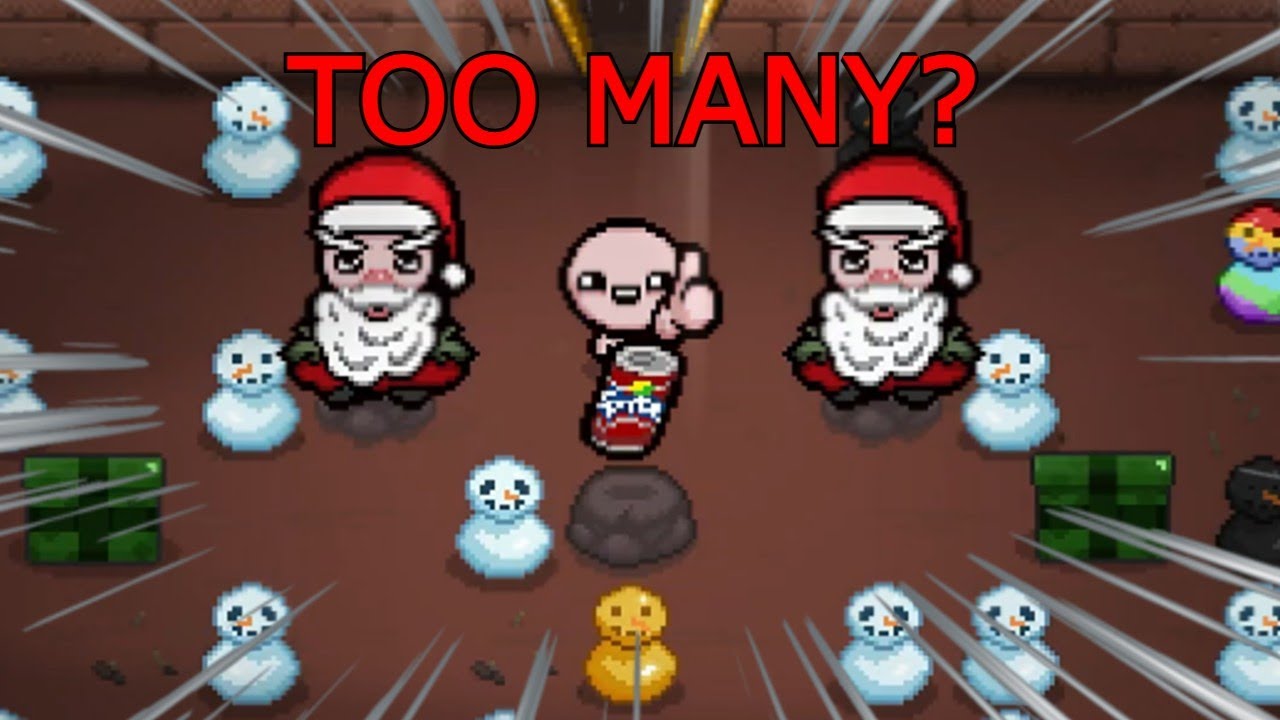 Playing With TOO MANY Christmas Mods in Isaac