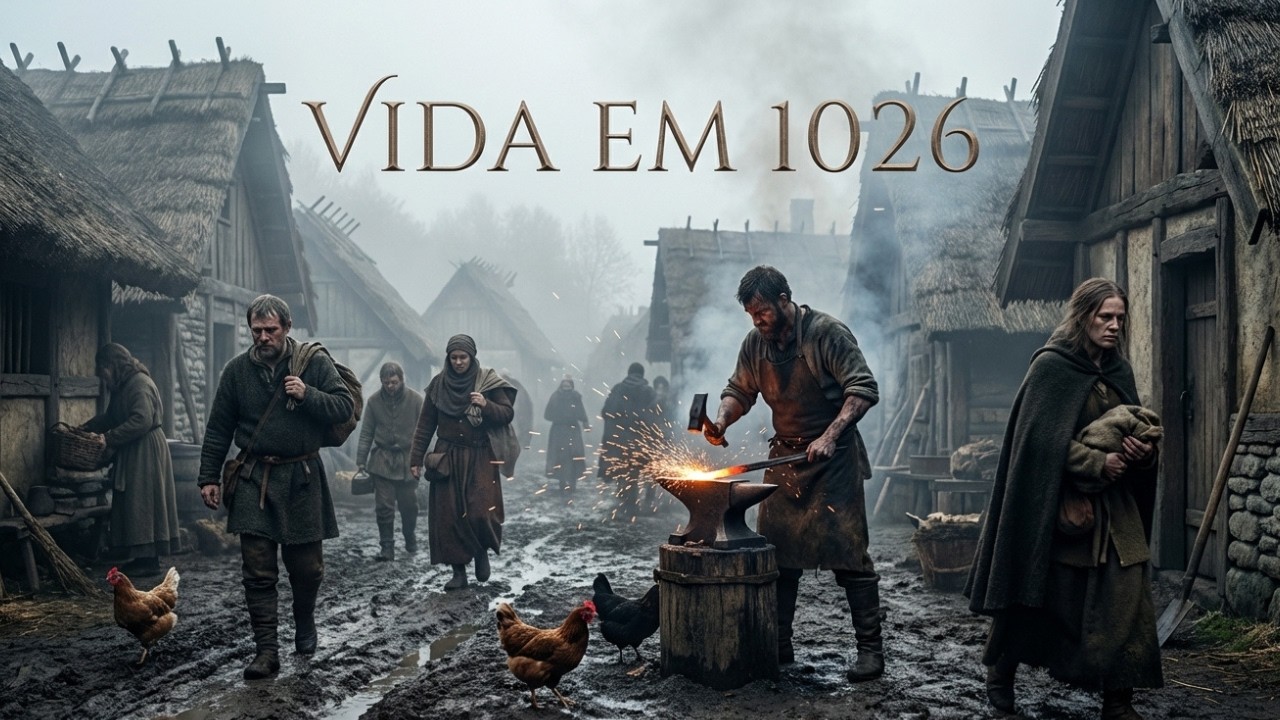 Como Era Viver na Idade Média em 1026  Reconstrução com IA
