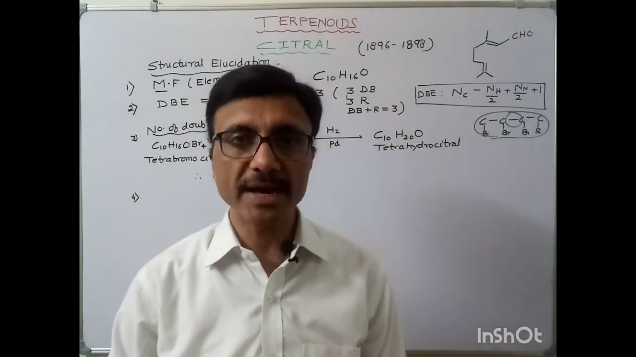 Terpenoids: Structure elucidation of Citral