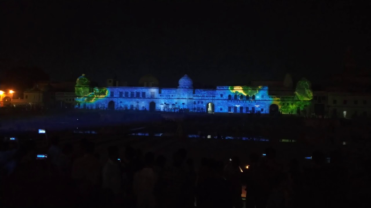 laser show&nbsp; Ayodhya on Diwali eve (Deepotsav 2019)