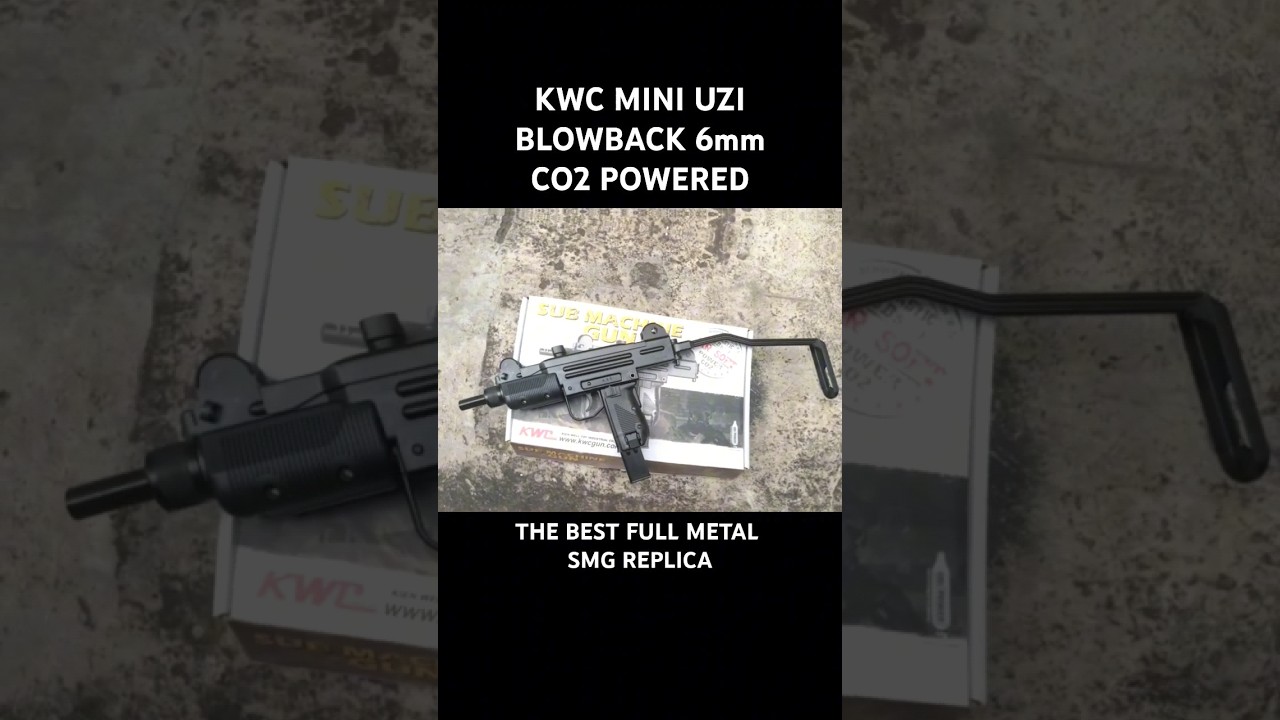 KWC mini Uzi Blowback Co2 powered, The best Full metal SMG's Replica #kwc #miniuzi #submachinegun