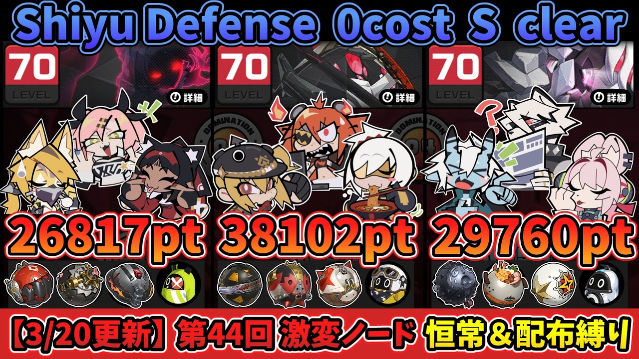 【ゼンゼロ】猫又参戦!! 第44回 激変ノード5 恒常＆配布縛り 94679pt｜44th Shiyu Defense Critical 5 0cost 94k【ゼンレスゾーンゼロ】【ZZZ】