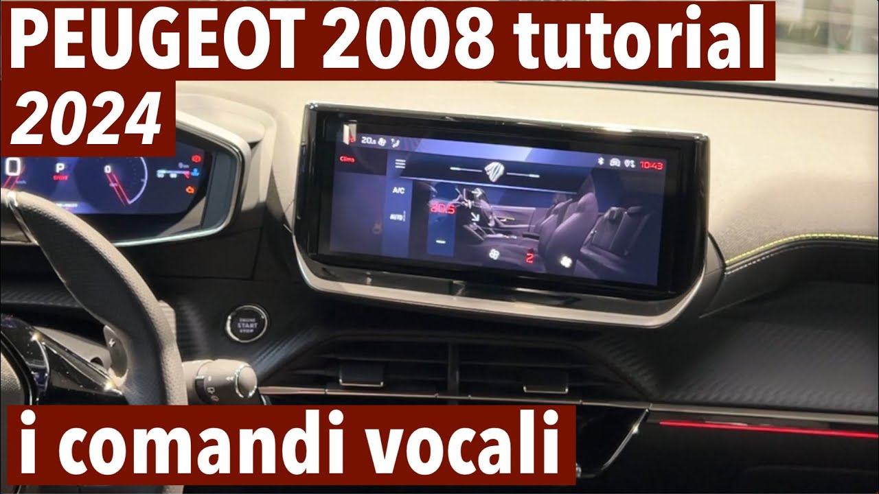 PEUGEOT 2008 (2024) tutorial: i comandi vocali