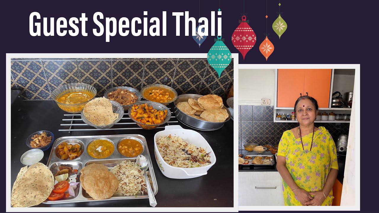 Guest Special Thali     !!        Easy Step by Step  Process !  NorthIndianVegLunch !