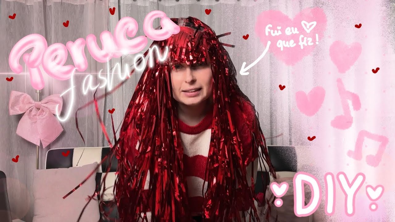 Transformei uma Cortina numa Peruca ✿ Videoclip DIY com Música IA ♡