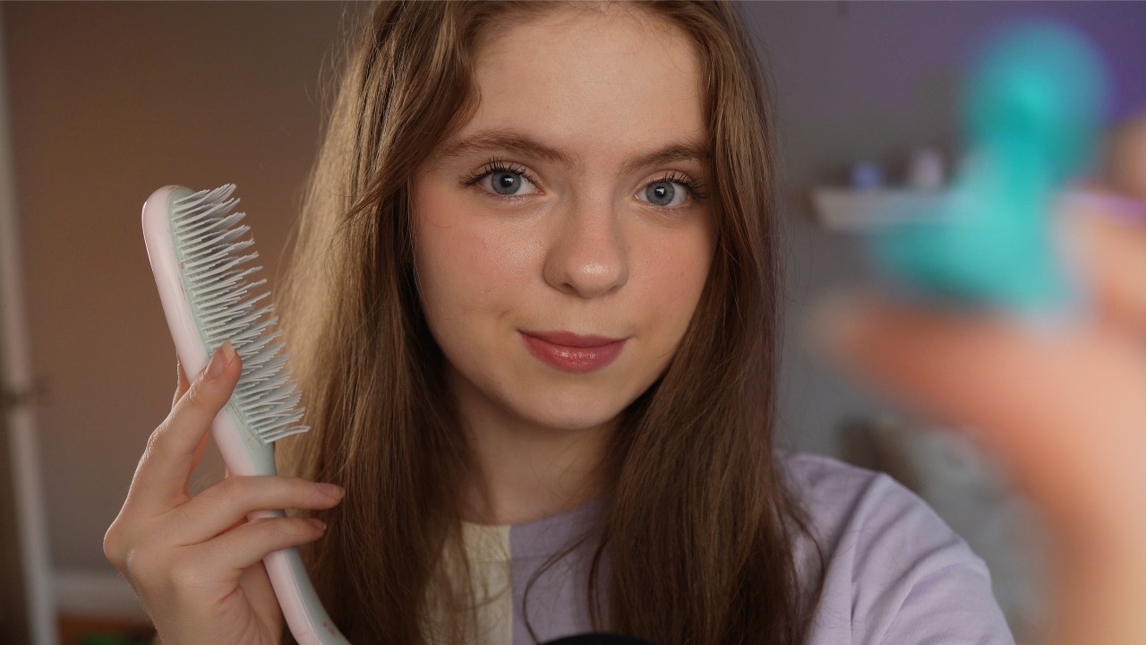 ASMR быстрый стилист делает тебе прическу асмр