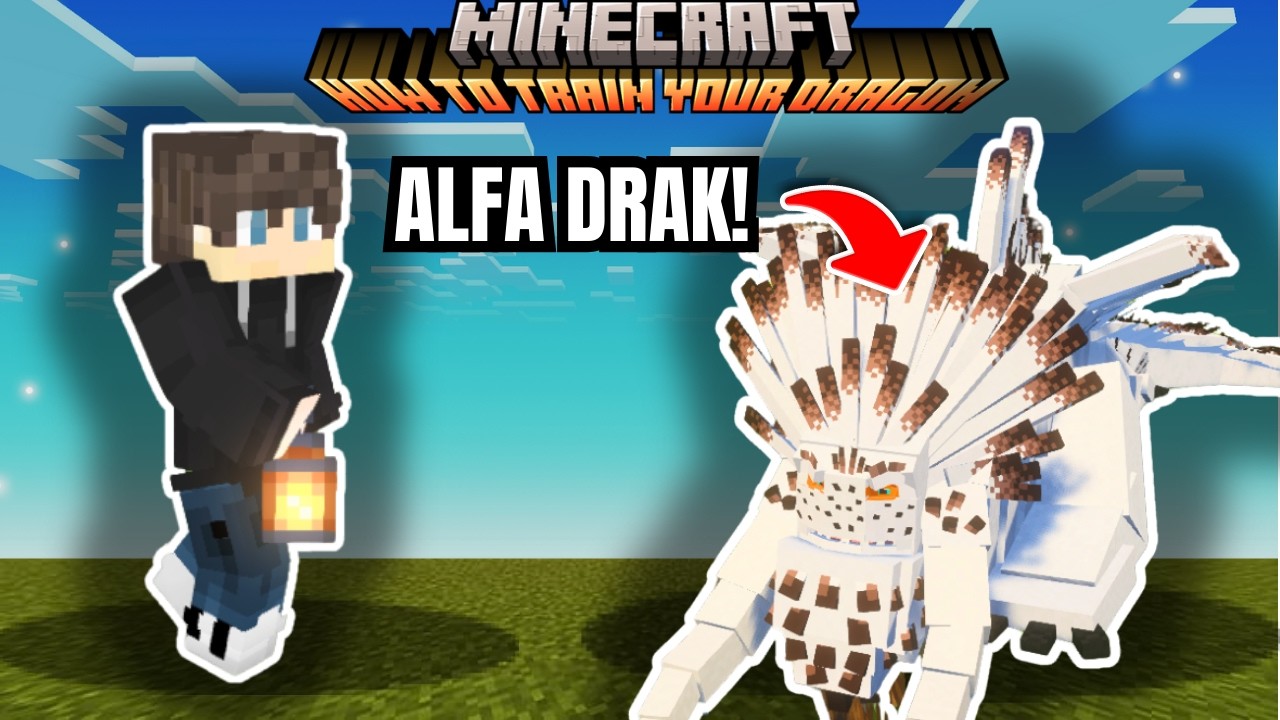 TENHLE DRAK NEMÁ BÝT OCHOČEN… VYLIHL SE ALFA! | Minecraft HTTYD #8