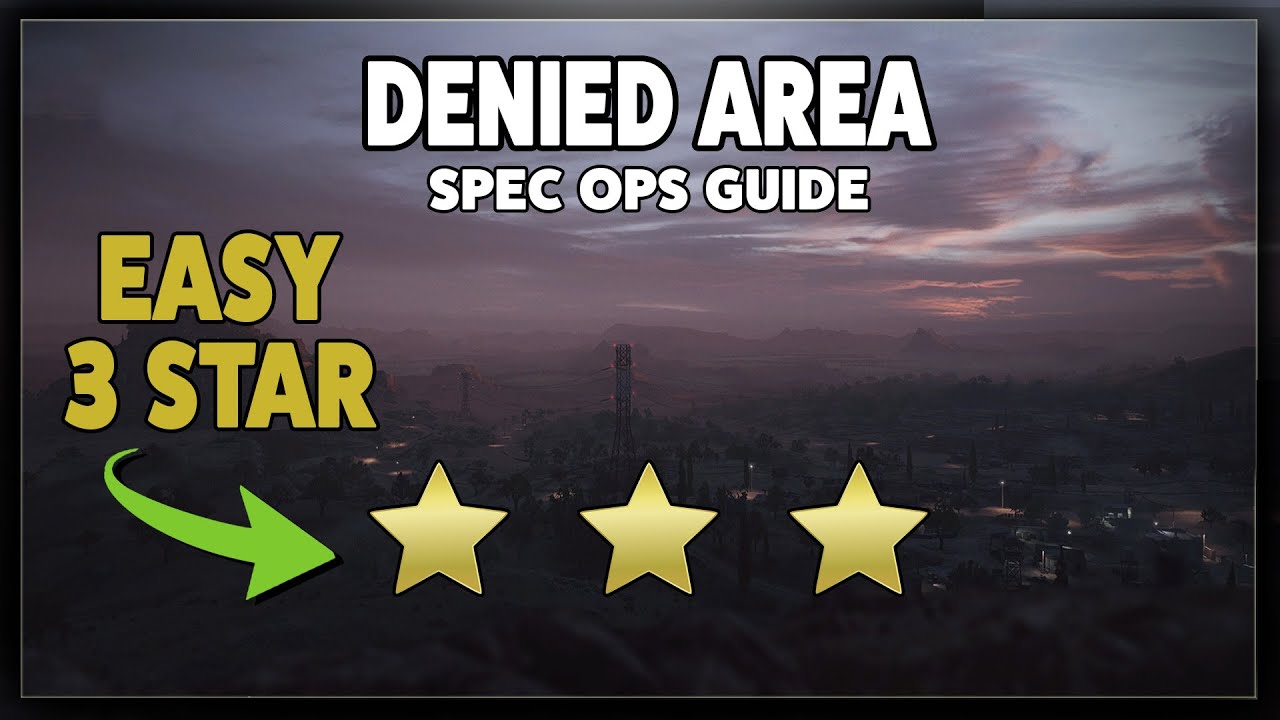 EASY Denied Area Spec Ops 3 Star in Modern Warfare 2 | Hellride Trophy Guide