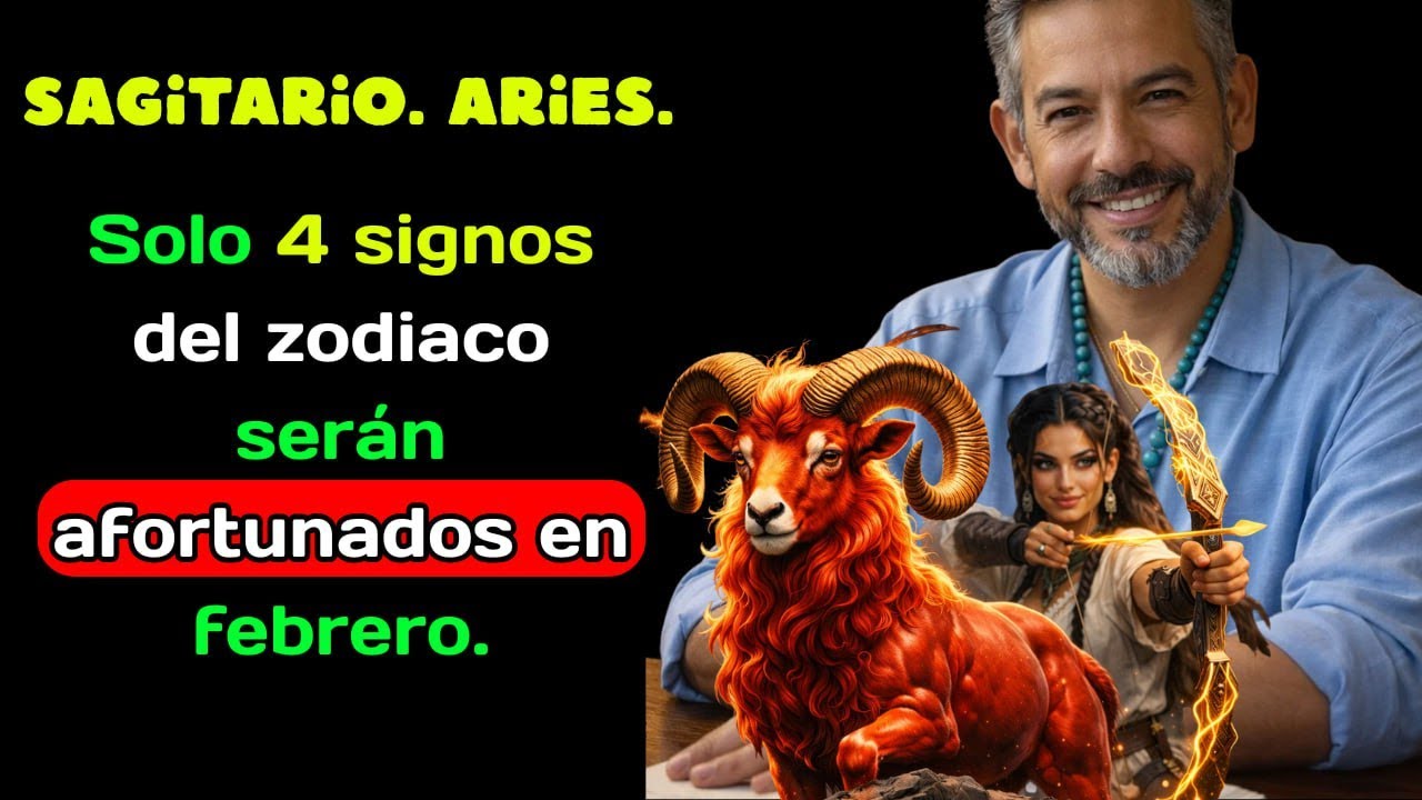 Sagitario. Aries. Solo 4 signos del zodiaco serán afortunados en febrero.