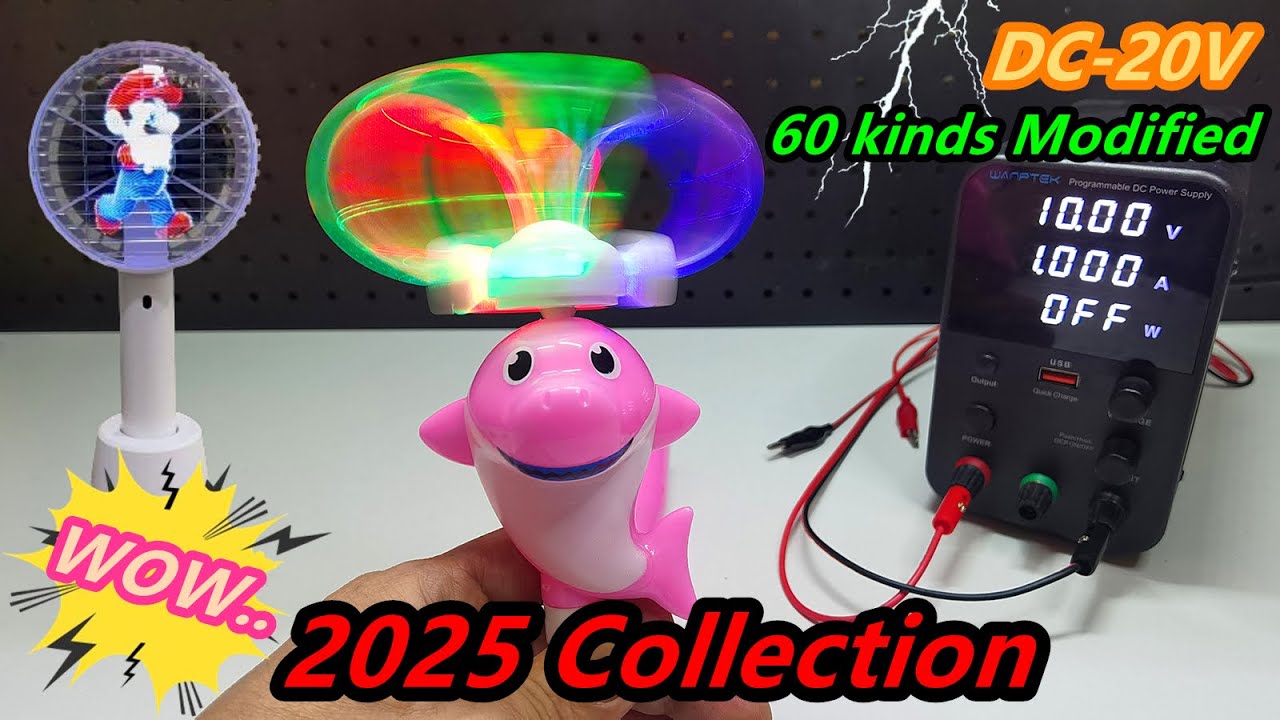 I Applied High Voltage to 60 kinds Modified Spinner Fan & Electric Motor & Electric Toys Collection