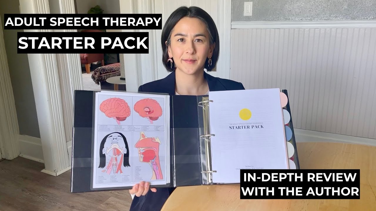 Adult Speech Therapy Starter Pack In-Depth Review with the author