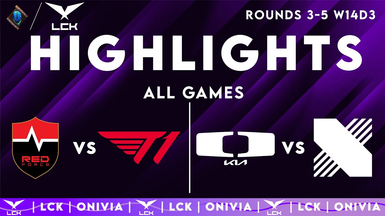 LCK Highlights ALL GAMES Week 14 Day 3 | LCK 2025 Rounds 3-5 by Onivia