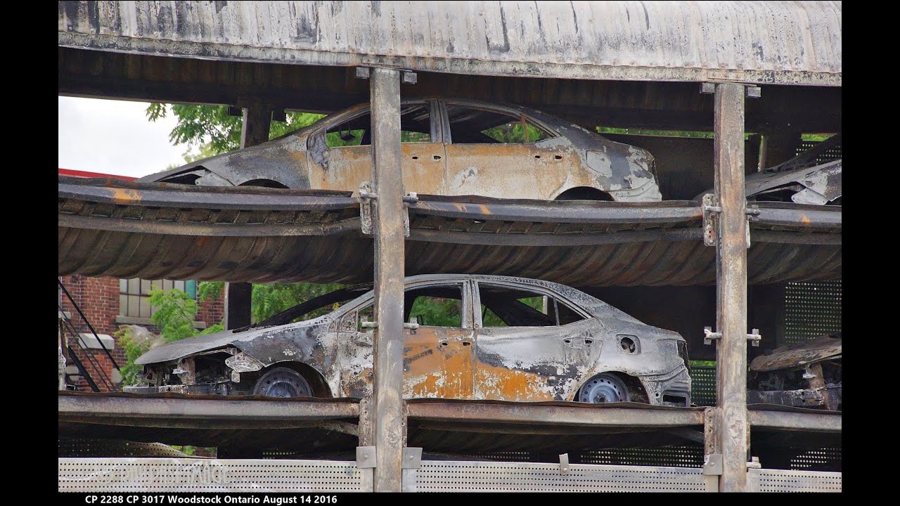 RAILREEL CP Fire Damaged Multi Woodstock Ontario August 14 2016