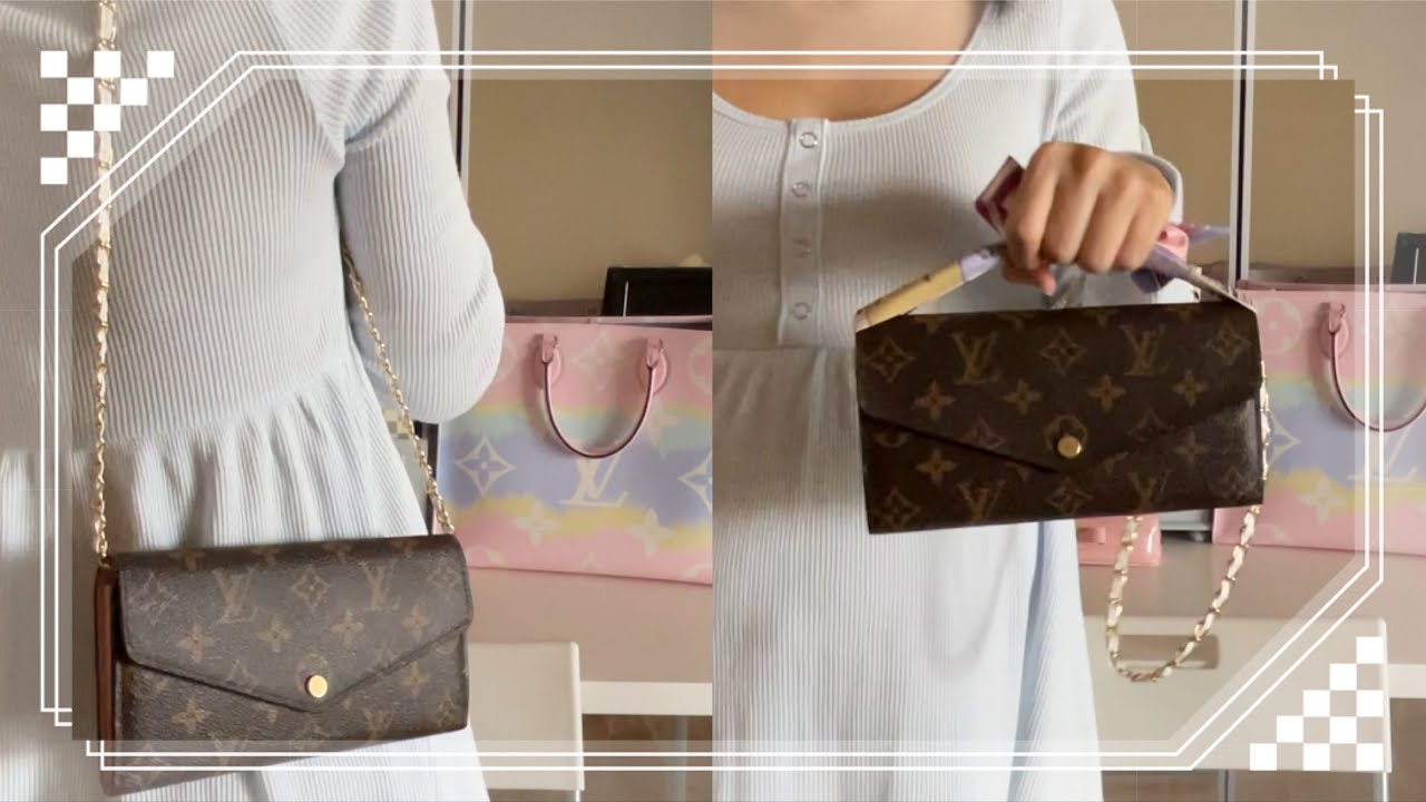 DIY Louis Vuitton Wallet on Chain  | How to Add a Strap to your wallet!