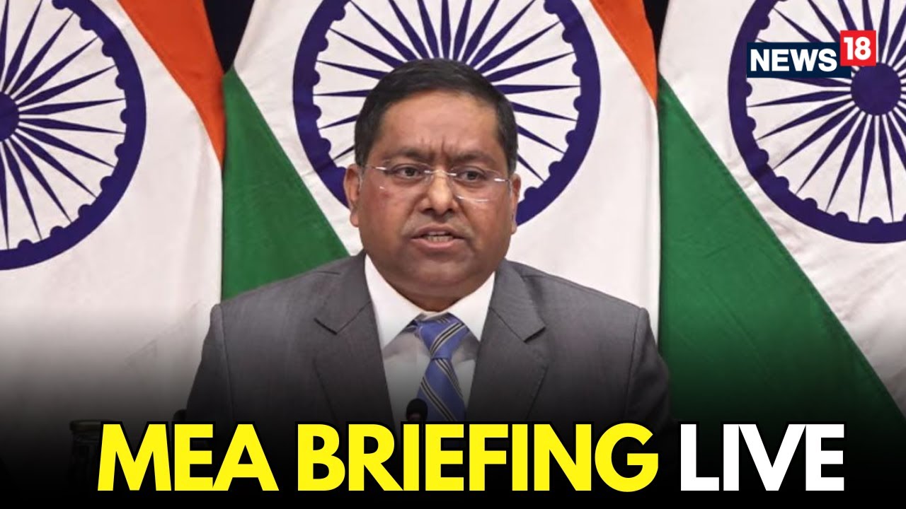 LIVE Randhir Jaiswal&rsquo;s Weekly MEA Briefing | Major Diplomatic Updates & India&rsquo;s Foreign Policy Moves