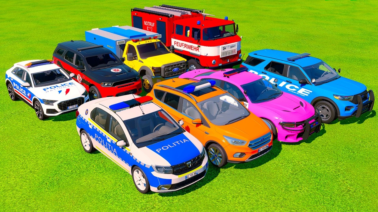 TRANSPORTING AND DRIVEN 5 POLICE, AMBULANCE, FIRE DEPARTMENT, RESCUE CARS VOL 31