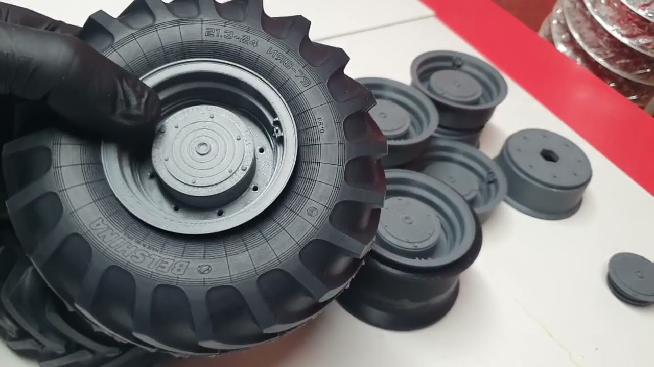 RC tire &rims 10 scale Tractor T-150