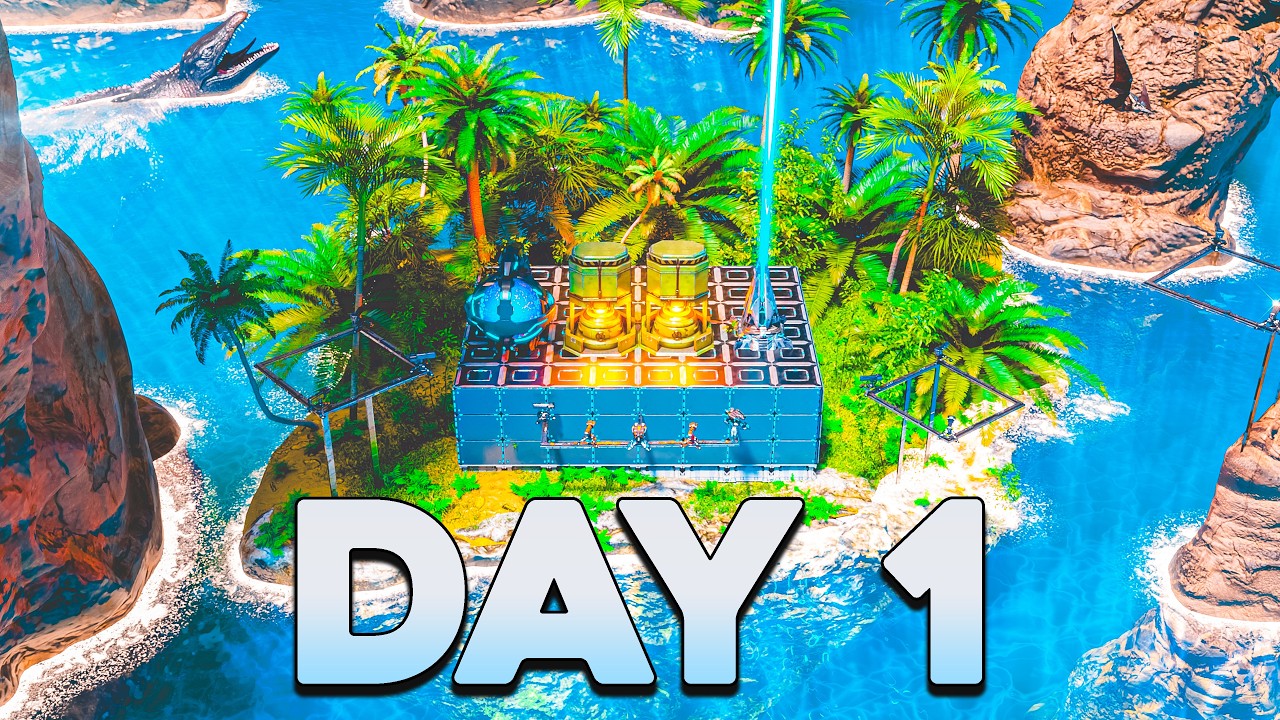 We Built the Greatest Ocean Island Base in ARK PvP...