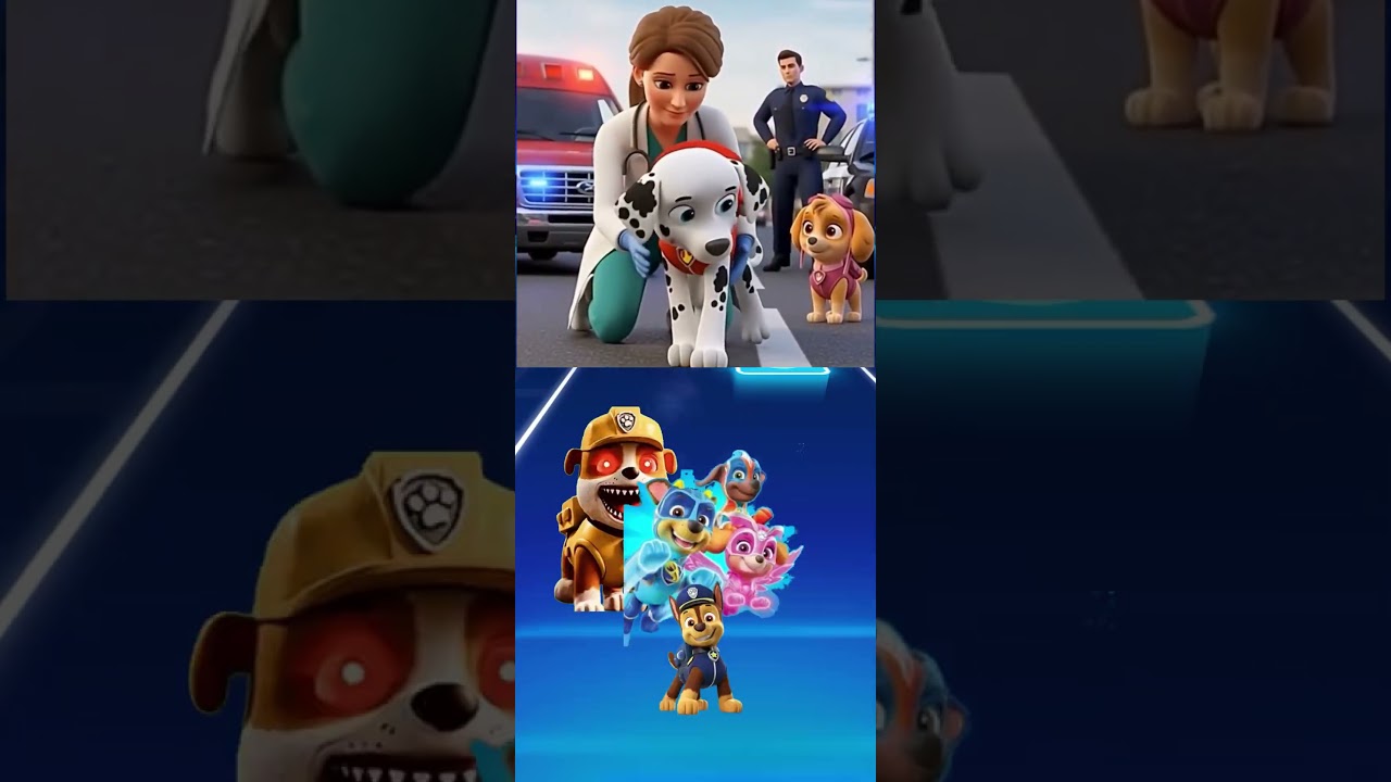 Paw patrol scary chase vs Ryder x Coffin Dance Tiles Hop EDM Rush 