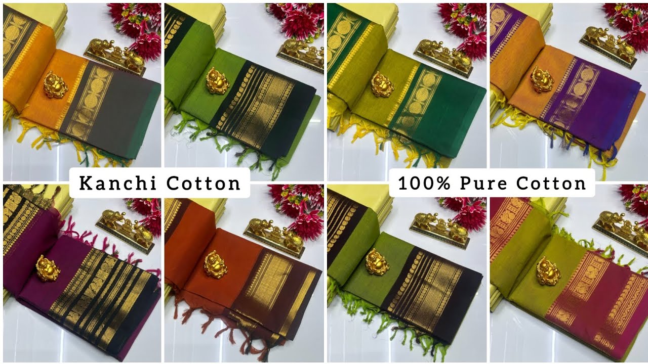 WhatsApp for Order: 9786192868 ✨ Kanji Cotton Saree Collection ✨ Saree W Running Blouse 900+Ship