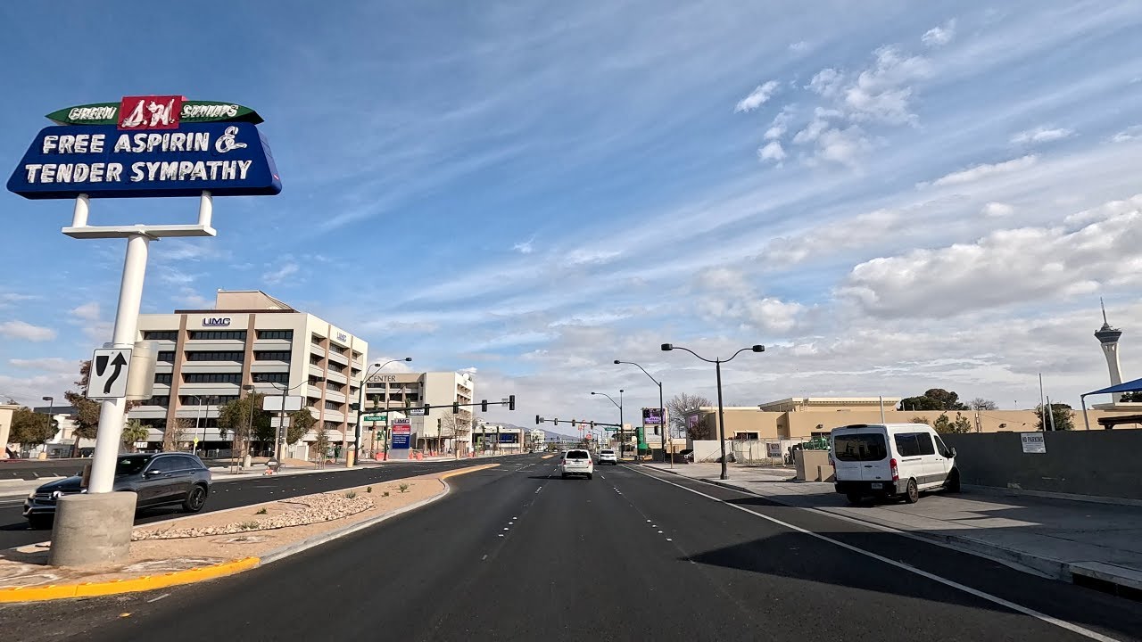 [4K] Driving W Charleston Blvd to E Charleston Blvd, Las Vegas, Nevada, USA - Scenic Drive