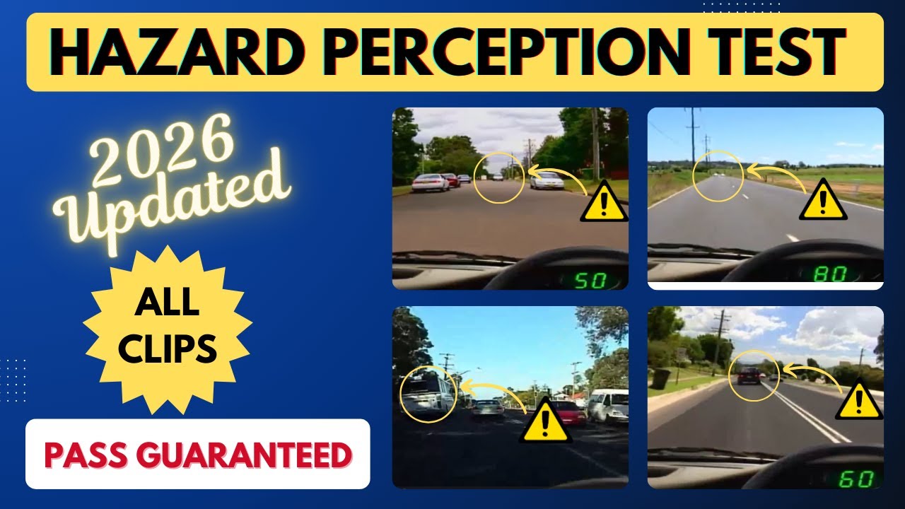 2026 REAL HPT CLIPS | Hazard Perception Test Australia #hazardperceptiontest