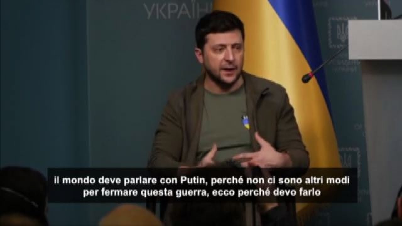 Ucraina, Zelensky: per fermare la guerra devo parlare con Putin