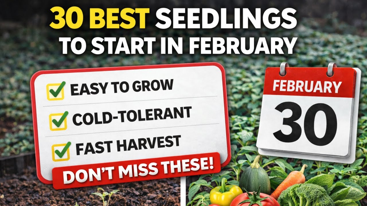 30 BEST Seedlings to Start in February for a Strong Harvest — You Must Plant These!