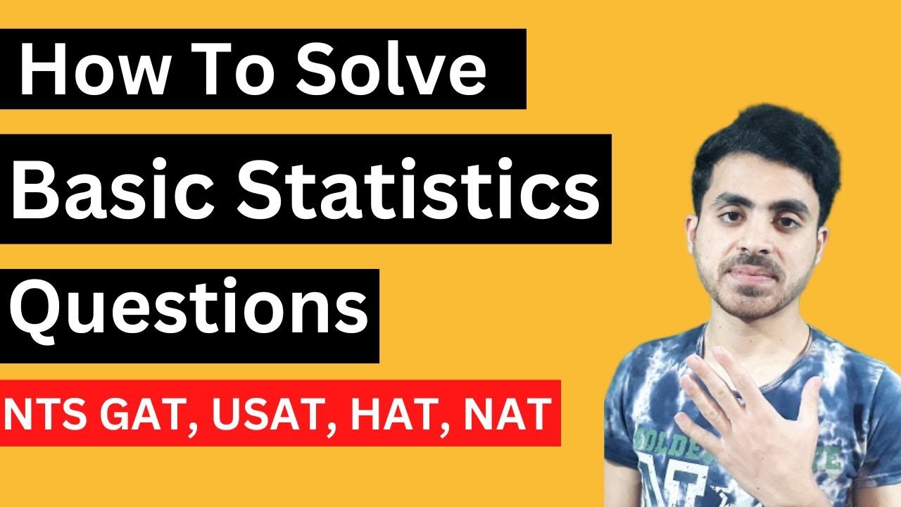How To Solve Basic Statistics Questions 100%  USAT, NTS GAT, HAT, NAT | Quantitative Reasoning