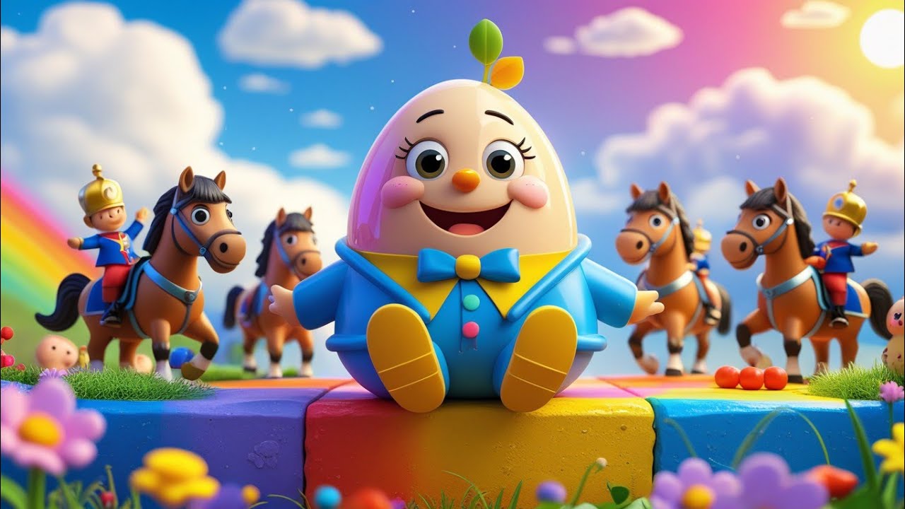 Humpty Dumpty Nursery Rhyme | Kids Songs & Baby Rhymes | 3D Animation