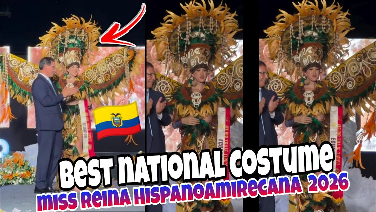 WINNER! Miss Reina Hispanoamirecana 2026 Best National Costume Ecuador🇪🇨