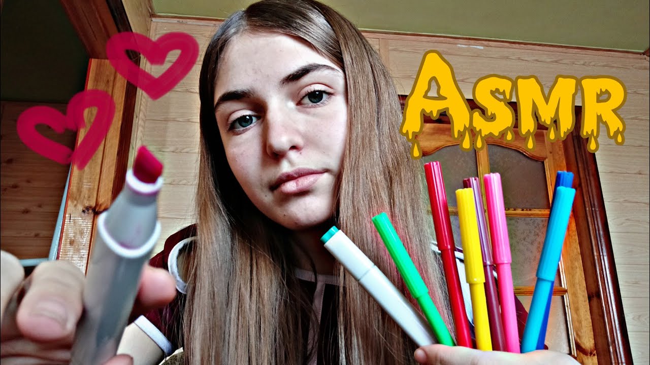 Асмр•🖍️РИСУЮ НА ТЕБЕ👩🏼‍🎨Asmr•🖍️I draw on you👩🏼‍🎨~