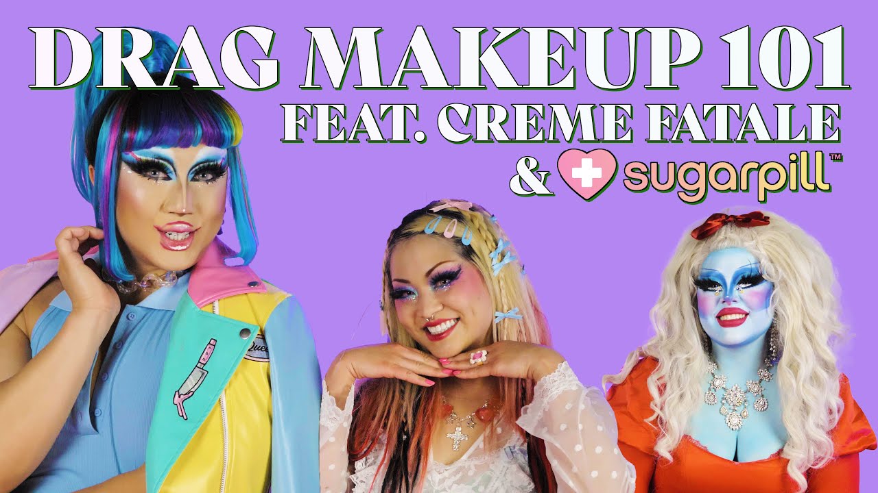 Drag Makeup 101 | Digital Drag Mom Ep 2 w/ Creme Fatale and Sugarpill CEO Shrinkle! Giveaway Closed