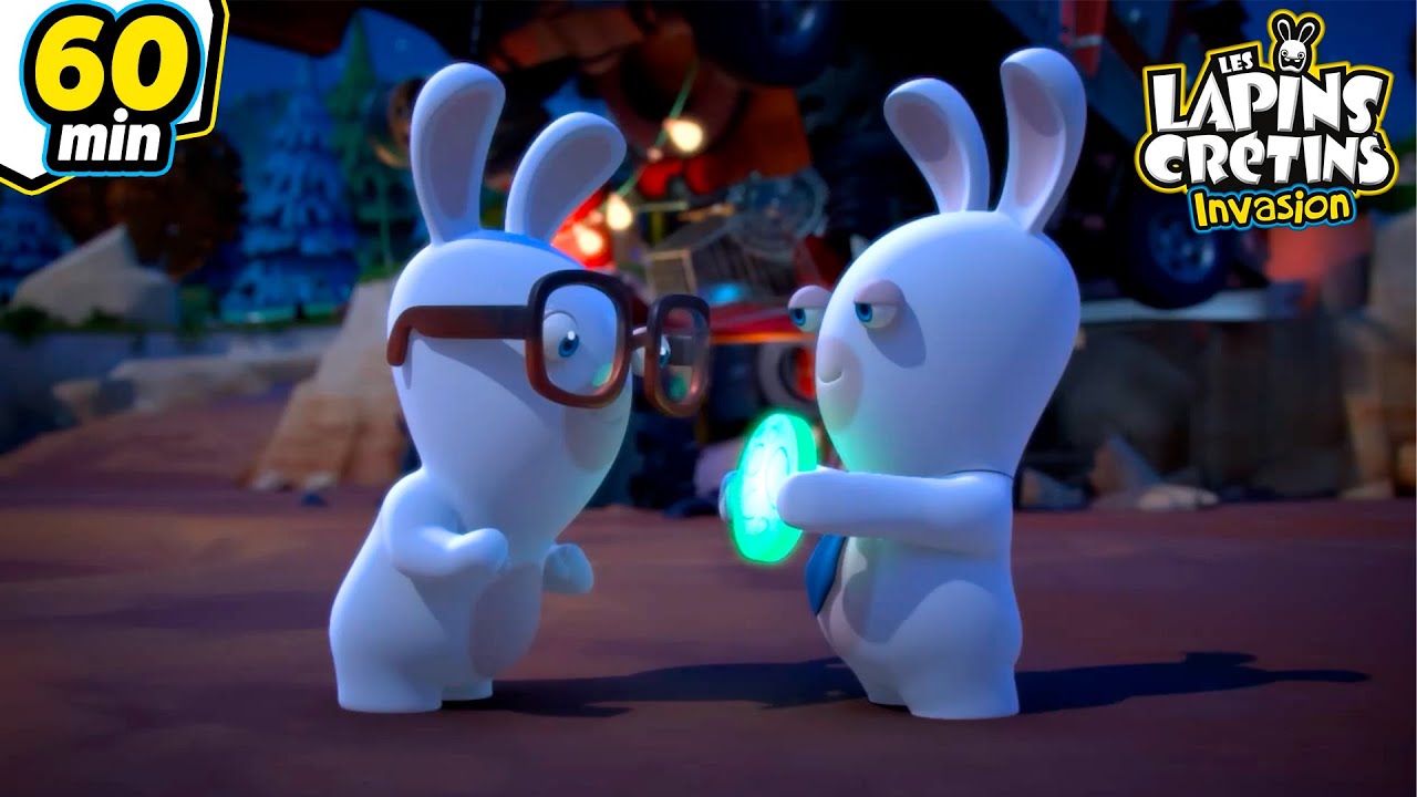Catastrophe, Les Lapins ont volé la Lune ! | Les Lapins Crétins Invasion🐰 | Nouvelle compilation 1H