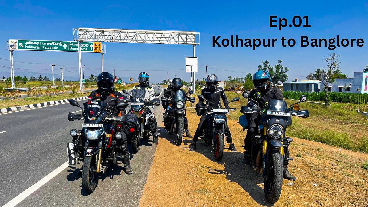 Ep. 01 Kolhapur to Bangalore | Hills of South India | Riding 670 kms in 13 hours |