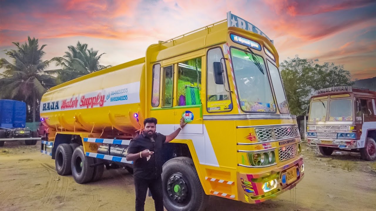 புதிய  டீலக்ஸ் மாடல்  கேபின் & வாட்டர் டேங்க் அங்காளம்மன் லாரி பாடி பில்டர்  நாமக்கல் R.Rajkumar
