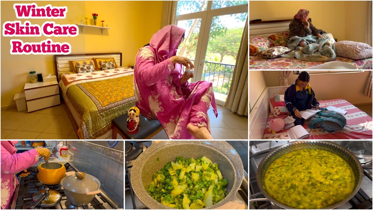Indian Family Vlog | Morning To Evening Winter Routine | Dal Saag & Aalu Matar Ki Sabzi For Lunch